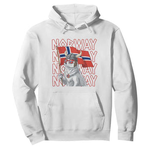 Norwegian Forest Cat Norway Flag Norge Pride Hoodie TS14 White Print Your Wear
