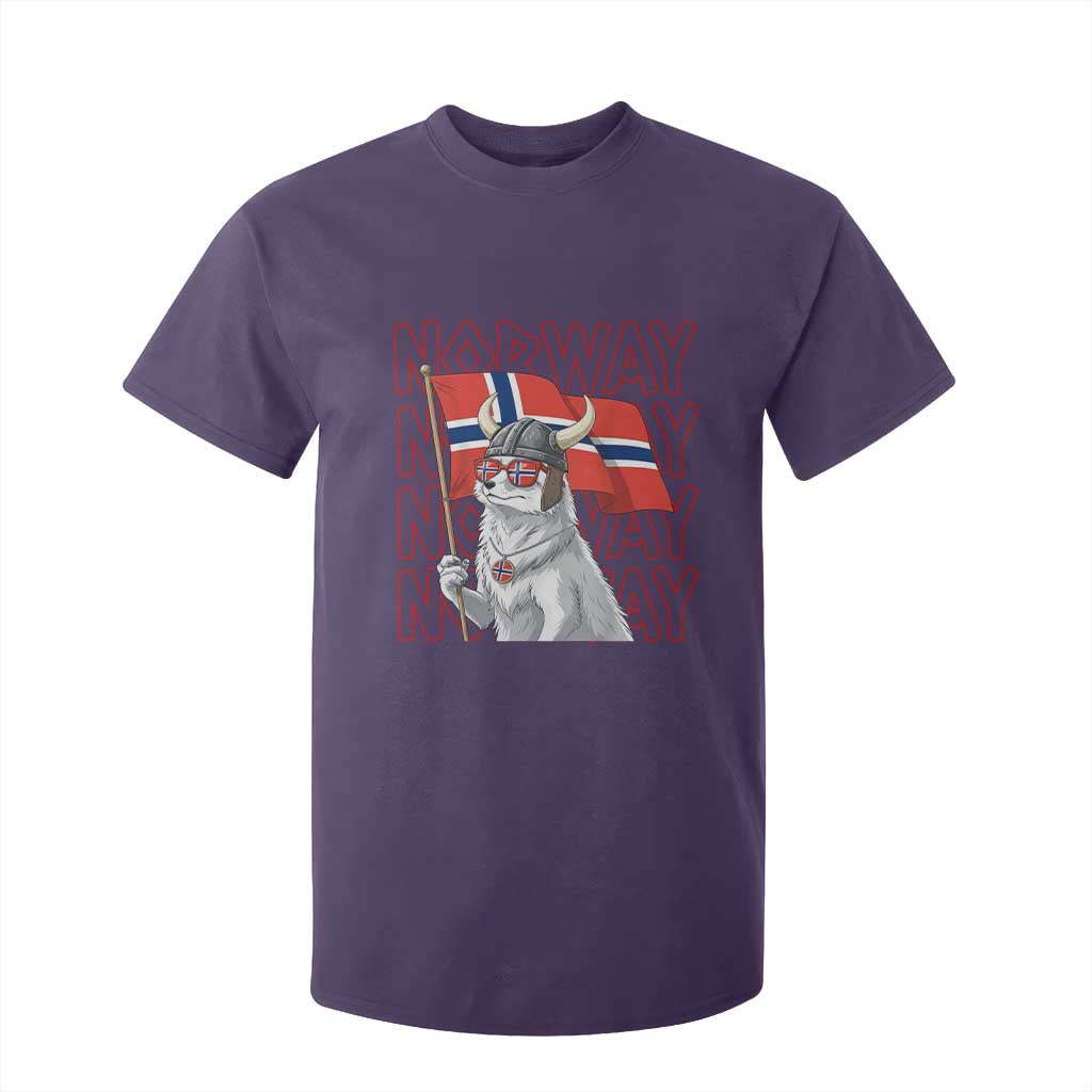 Norwegian Forest Cat Norway Flag Norge Pride T Shirt For Kid TS14 Purple Print Your Wear