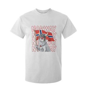 Norwegian Forest Cat Norway Flag Norge Pride T Shirt For Kid TS14 White Print Your Wear