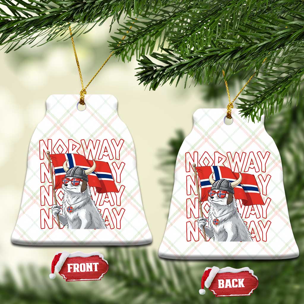 Norwegian Forest Cat Norway Flag Norge Pride Ceramic Ornament TS14 Print Your Wear