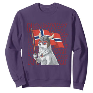 Norwegian Forest Cat Norway Flag Norge Pride Sweatshirt TS14 Purple Print Your Wear