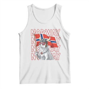Norwegian Forest Cat Norway Flag Norge Pride Tank Top TS14 White Print Your Wear