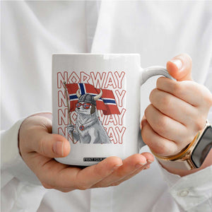 Norwegian Forest Cat Norway Flag Norge Pride Coffee Mug TS14 Print Your Wear