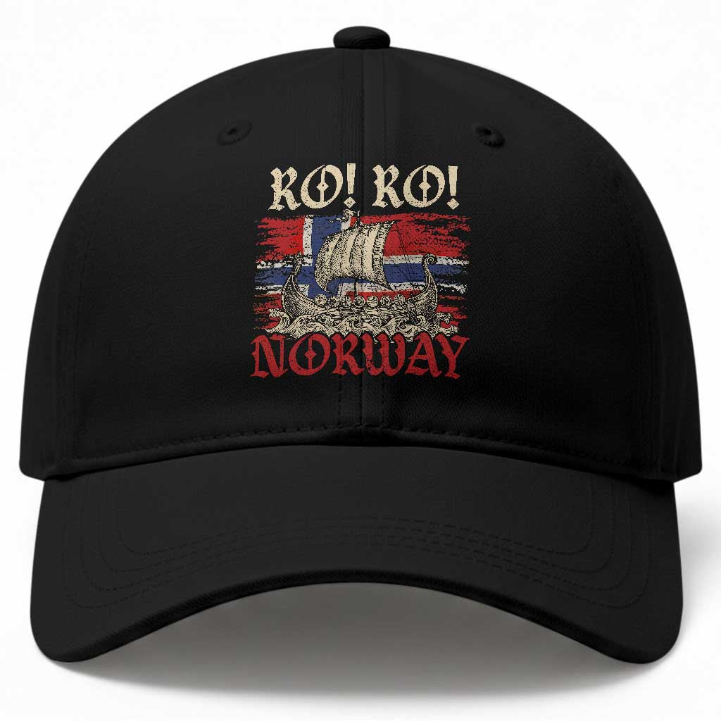 Ro Ro Norwegian Viking Ship Norway Flag Baseball Cap TS14 Print Your Wear