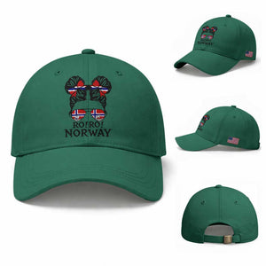 Ro Ro Norwegian Viking Ship Baseball Cap Norway Flag Messy Bun Girl TS14 Baseball Cap Universal Fit Irish Green Print Your Wear
