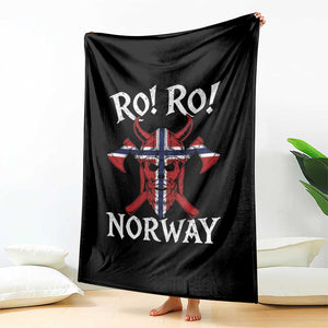 Ro Ro Norwegian Viking Blood Skull Norway Flag Pride Throw Blanket TS14 Print Your Wear