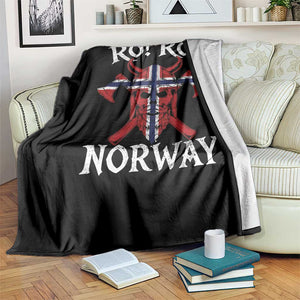 Ro Ro Norwegian Viking Blood Skull Norway Flag Pride Throw Blanket TS14 Print Your Wear