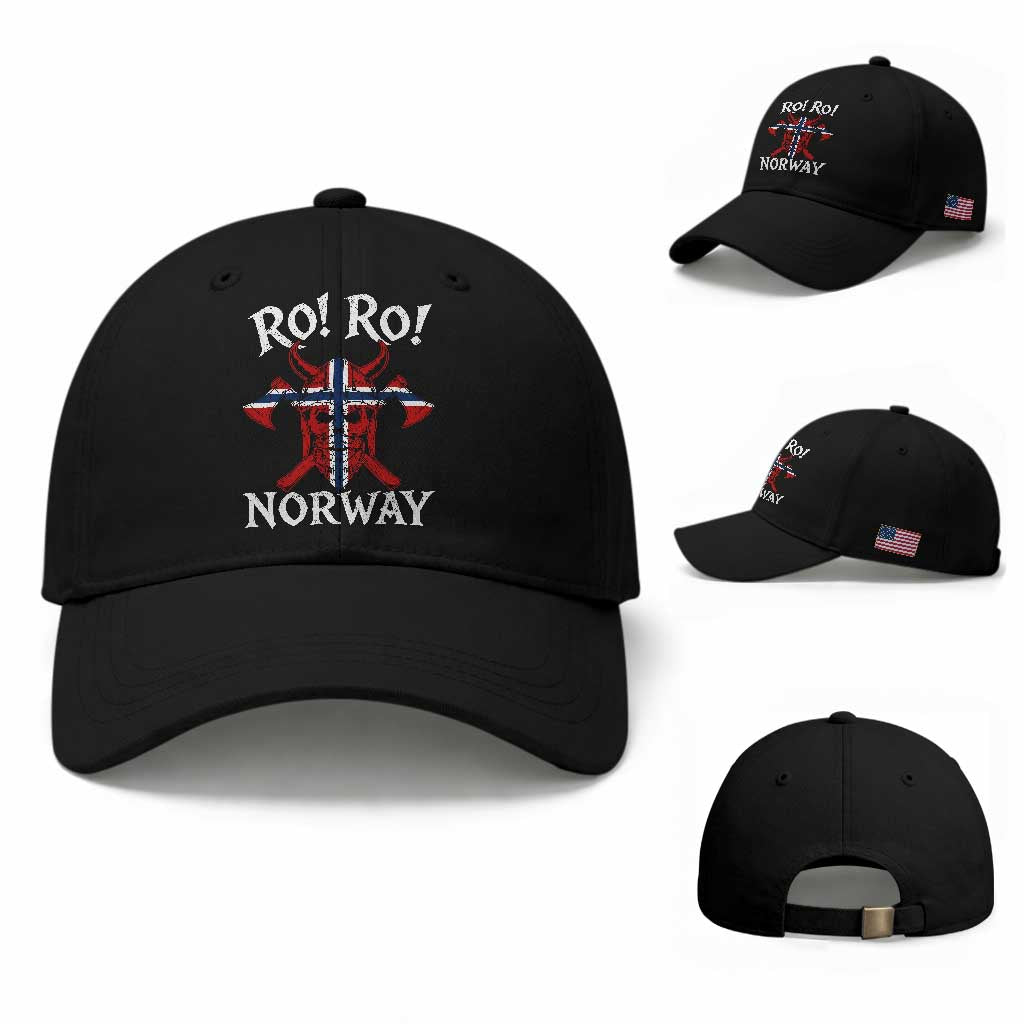 Ro Ro Norwegian Viking Blood Skull Norway Flag Pride Baseball Cap TS14 Baseball Cap Universal Fit Black Print Your Wear