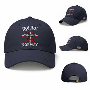 Ro Ro Norwegian Viking Blood Skull Norway Flag Pride Baseball Cap TS14 Baseball Cap Universal Fit Navy Print Your Wear