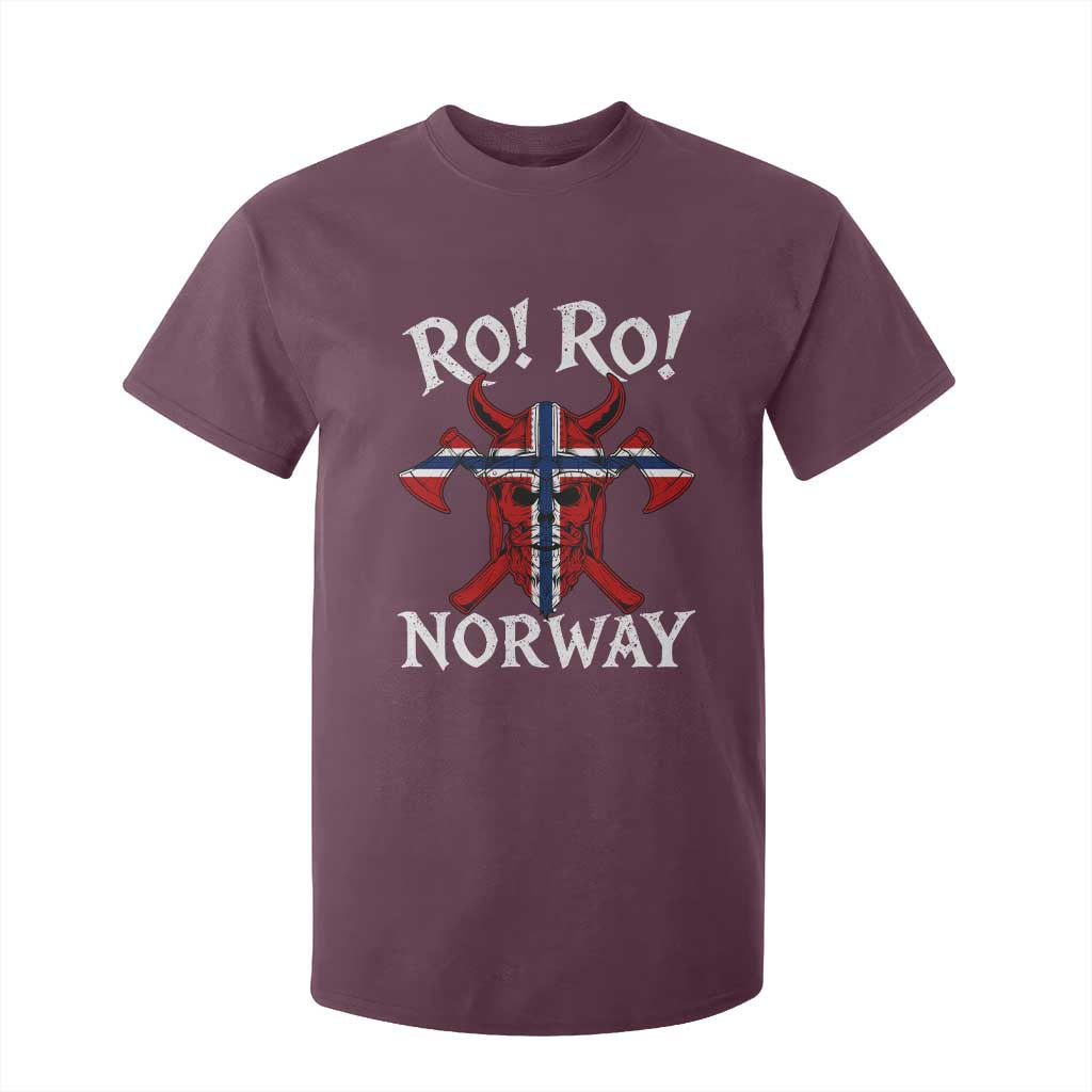 Ro Ro Norwegian Viking Blood Skull Norway Flag Pride T Shirt For Kid TS14 Maroon Print Your Wear