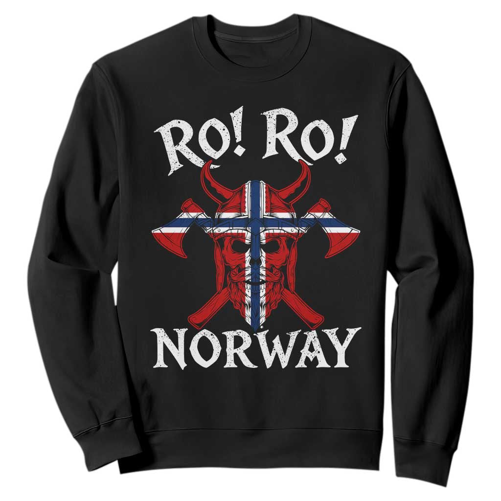 Ro Ro Norwegian Viking Blood Skull Norway Flag Pride Sweatshirt TS14 Black Print Your Wear