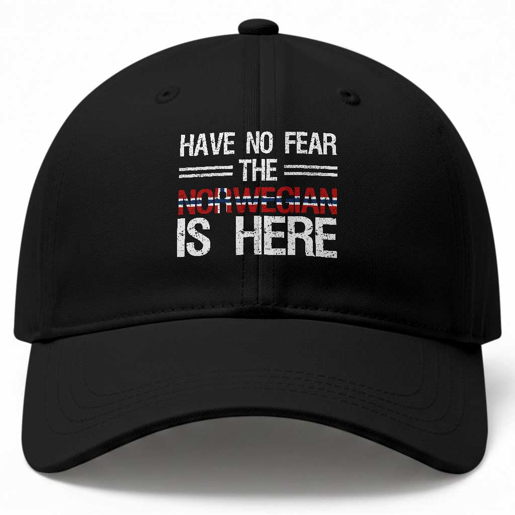 Have No Fear The Norwegian is Here Baseball Cap Funny Norway Herriatge Gift TS14 Print Your Wear