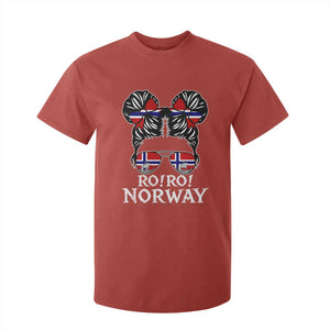 Ro Ro Norwegian Viking Ship Messy Bun Girl T Shirt For Kid TS14 Red Print Your Wear