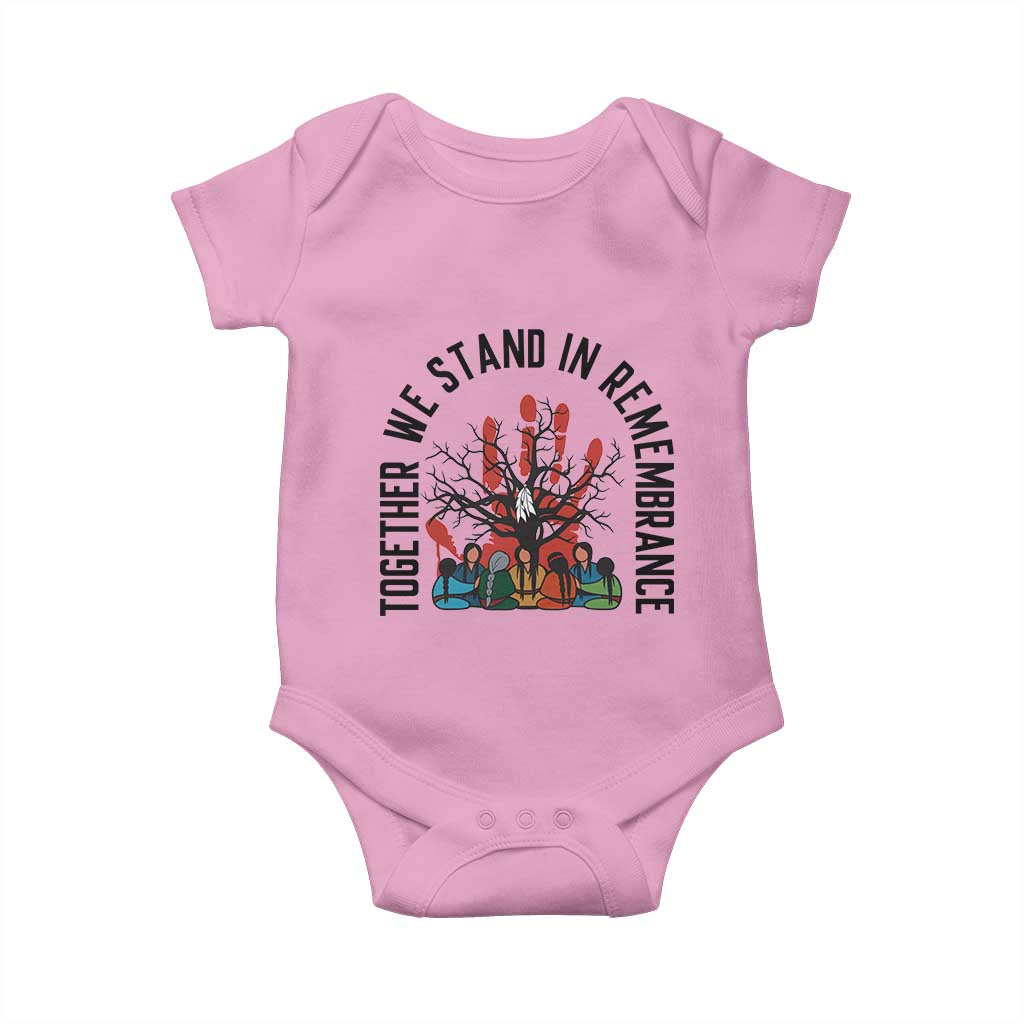 Native American Orange Unity Day Baby Onesie Together We Stand In Remembrance TS14 Light Pink Print Your Wear