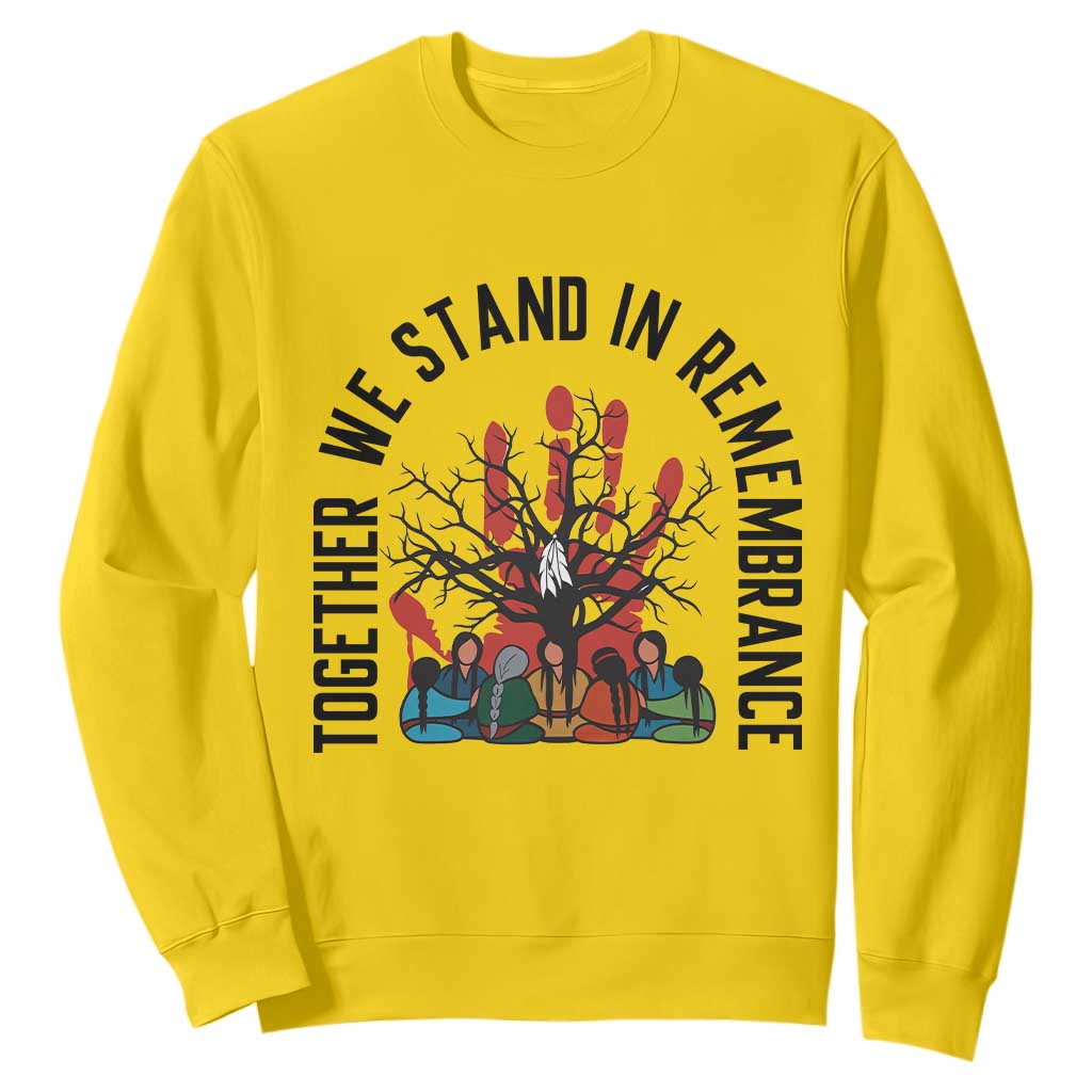 Native American Orange Unity Day Sweatshirt Together We Stand In Remembrance TS14 Daisy Print Your Wear