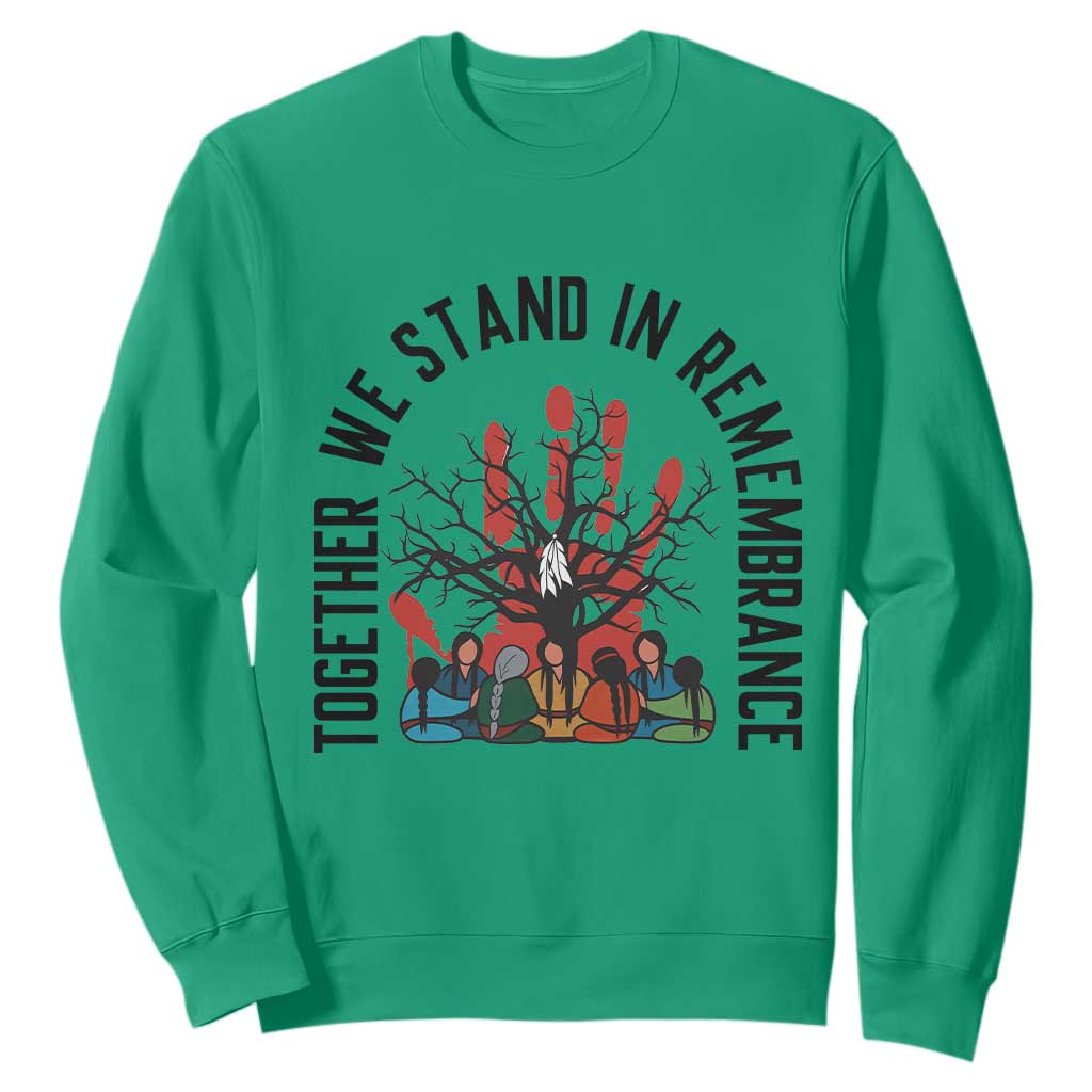 Native American Orange Unity Day Sweatshirt Together We Stand In Remembrance TS14 Irish Green Print Your Wear