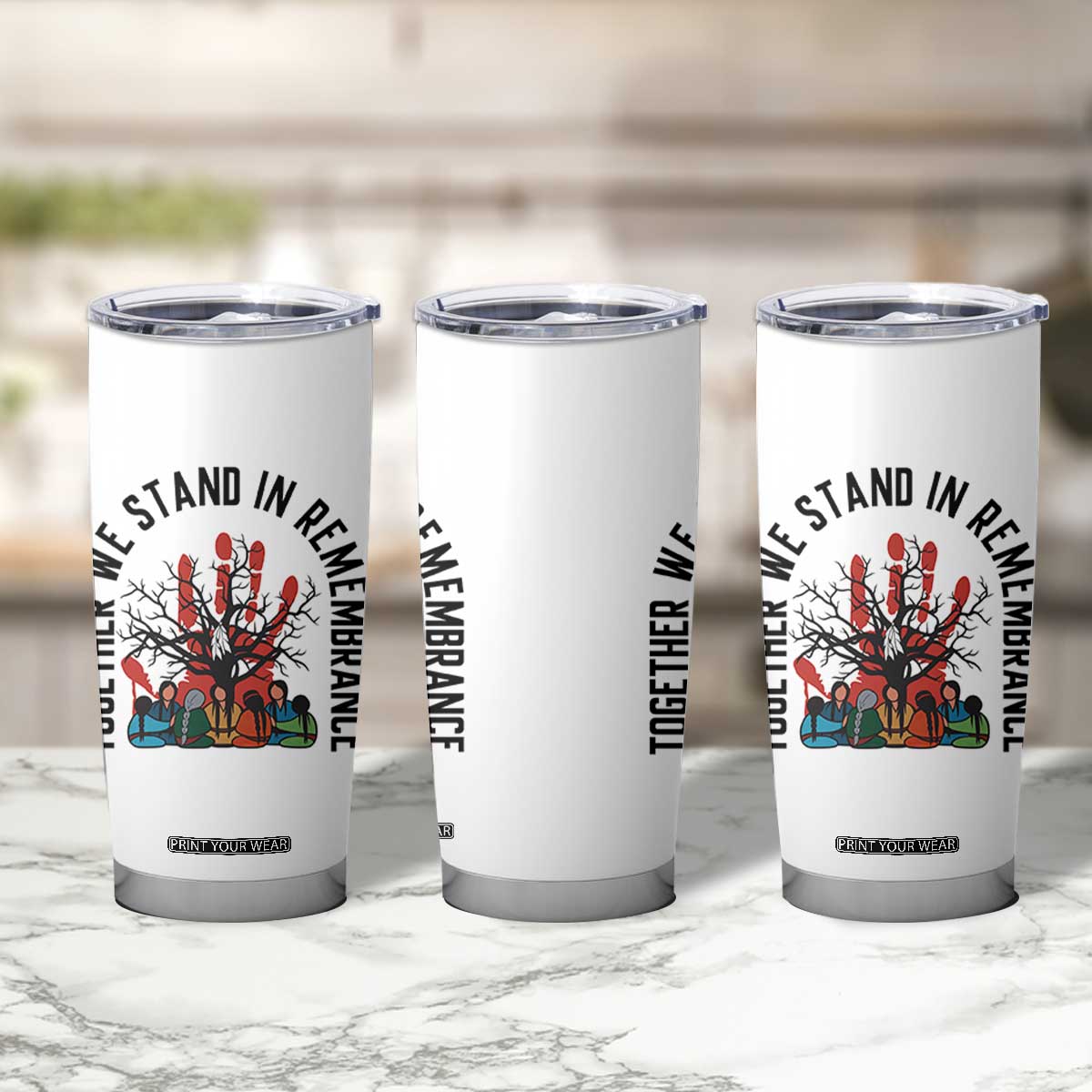 Native American Orange Unity Day Tumbler Cup Together We Stand In Remembrance TS14 Print Your Wear