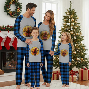 MMIW Red Hand Indigenous Native American Plaid Pajama Set Together We Stand In Remembrance TS14 Blue Plaid Print Your Wear