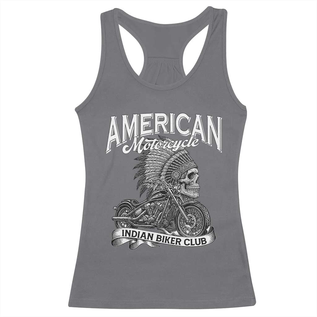 American Mortocycle Indian Native Bikes Club Racerback Tank Top TS14 Charcoal Print Your Wear