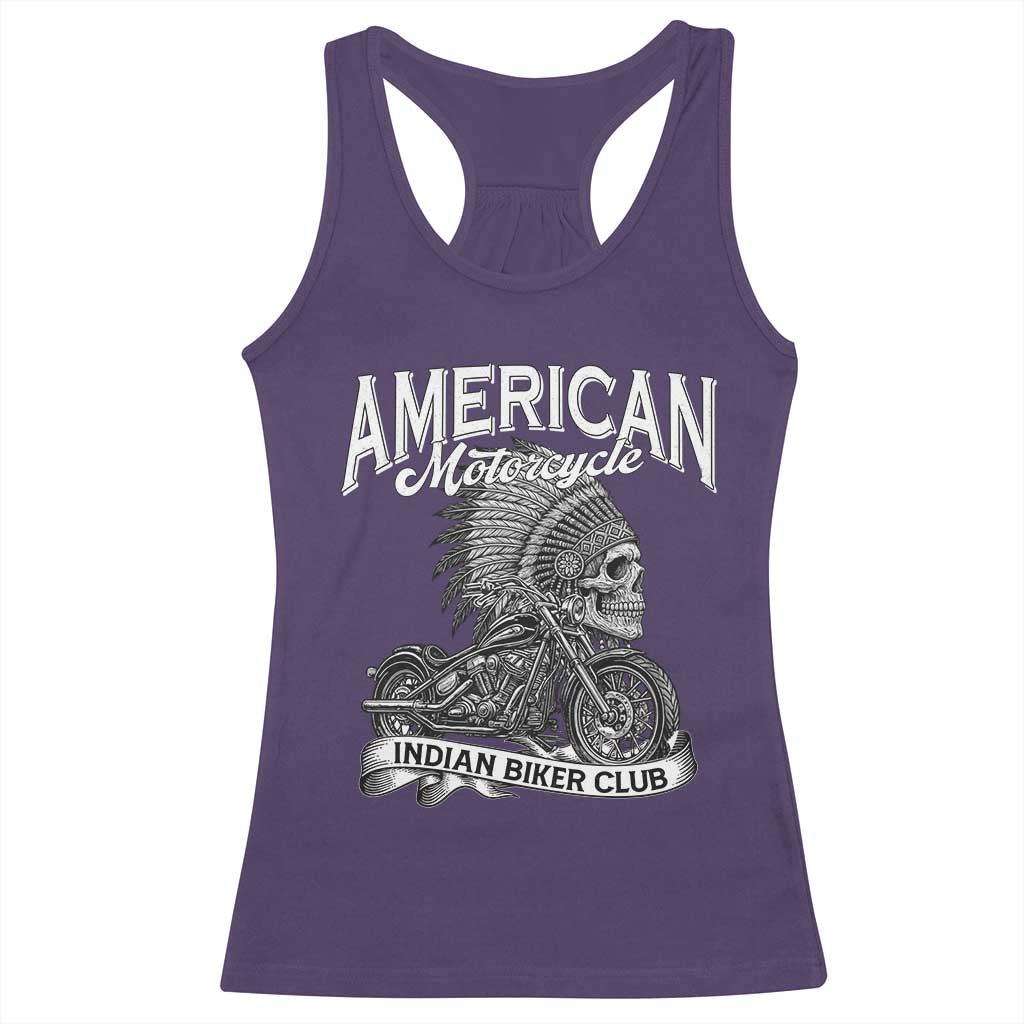 American Mortocycle Indian Native Bikes Club Racerback Tank Top TS14 Purple Print Your Wear