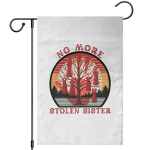 No More Stolen Sister Garden Flag Red Hand MMIW Awareness America Native TS14 White Print Your Wear