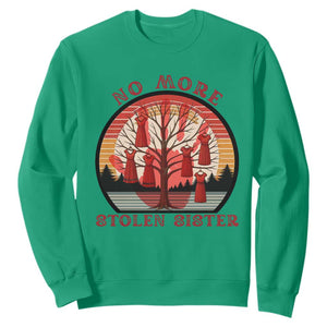No More Stolen Sister Sweatshirt Red Hand MMIW Awareness America Native TS14 Irish Green Print Your Wear