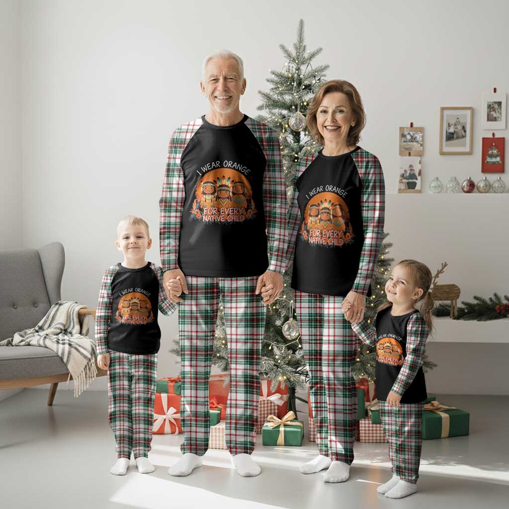 Native American Child Plaid Pajama Set I Wear Orange For Every Native Child TS14 Christmas Plaid Print Your Wear