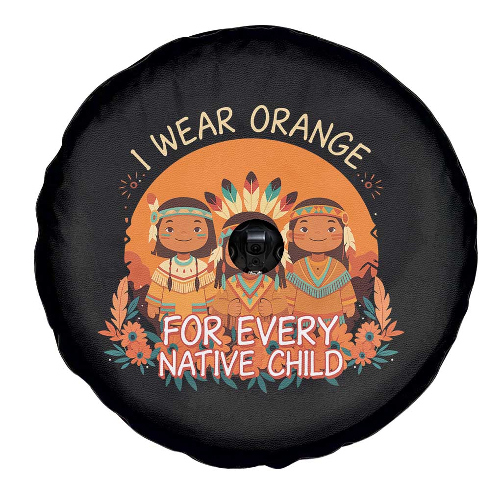 Native American Child Spare Tire Cover I Wear Orange For Every Native Child TS14 Print Your Wear