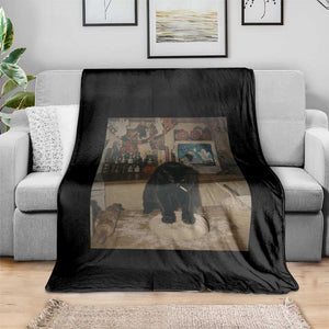 Spooky Biscuits Bakery Throw Blanket Funny Black Cat Halloween Gift TS14 Print Your Wear