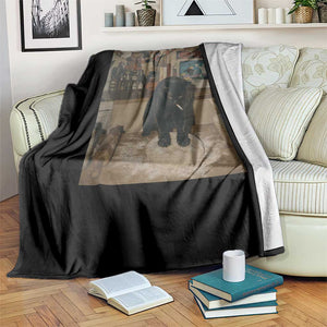 Spooky Biscuits Bakery Throw Blanket Funny Black Cat Halloween Gift TS14 Print Your Wear