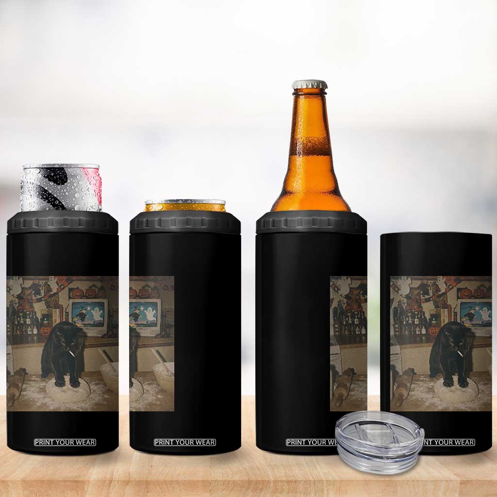 Spooky Biscuits Bakery 4 in 1 Can Cooler Tumbler Funny Black Cat Halloween Gift TS14 Print Your Wear