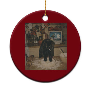 Spooky Biscuits Bakery Ceramic Ornament Funny Black Cat Halloween Gift TS14 1pc Red Print Your Wear