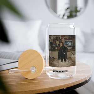 Spooky Biscuits Bakery Glass Can Funny Black Cat Halloween Gift TS14 Print Your Wear