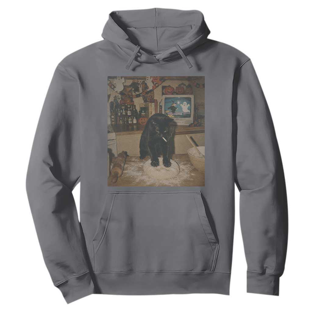 Spooky Biscuits Bakery Hoodie Funny Black Cat Halloween Gift TS14 Charcoal Print Your Wear