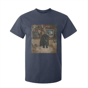 Spooky Biscuits Bakery T Shirt For Kid Funny Black Cat Halloween Gift TS14 Navy Print Your Wear