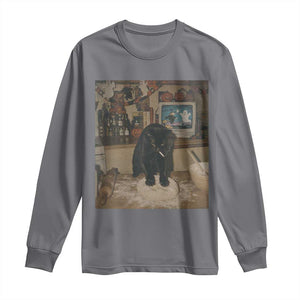 Spooky Biscuits Bakery Long Sleeve Shirt Funny Black Cat Halloween Gift TS14 Charcoal Print Your Wear
