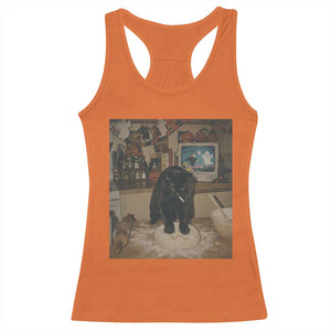 Spooky Biscuits Bakery Racerback Tank Top Funny Black Cat Halloween Gift TS14 Orange Print Your Wear