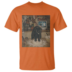 Spooky Biscuits Bakery T Shirt Funny Black Cat Halloween Gift TS14 Orange Print Your Wear