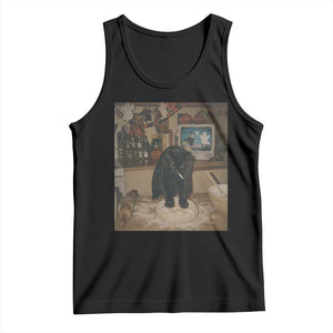 Spooky Biscuits Bakery Tank Top Funny Black Cat Halloween Gift TS14 Black Print Your Wear