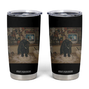 Spooky Biscuits Bakery Tumbler Cup Funny Black Cat Halloween Gift TS14 Black Print Your Wear