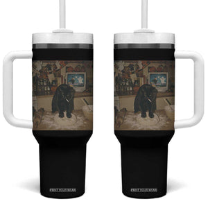 Spooky Biscuits Bakery Tumbler With Handle Funny Black Cat Halloween Gift TS14 One Size: 40 oz Black Print Your Wear