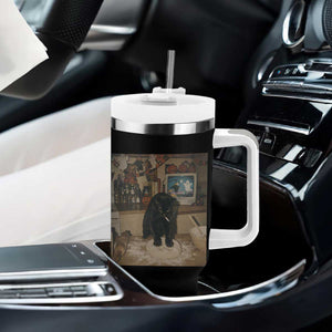 Spooky Biscuits Bakery Tumbler With Handle Funny Black Cat Halloween Gift TS14 Print Your Wear