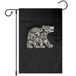 Bear Native Formline Art Salish Haida Tlingit Pacific Animal Garden Flag TS14 Black Print Your Wear