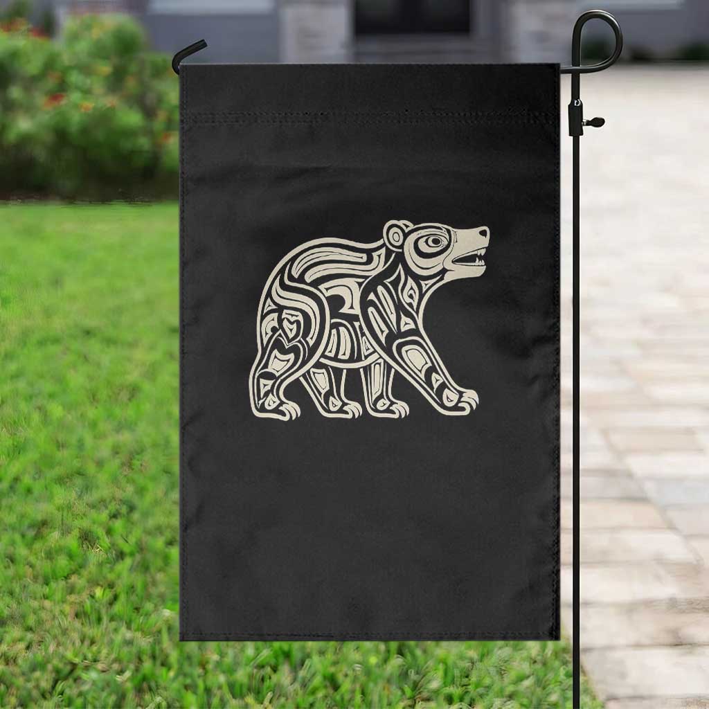 Bear Native Formline Art Salish Haida Tlingit Pacific Animal Garden Flag TS14 Print Your Wear