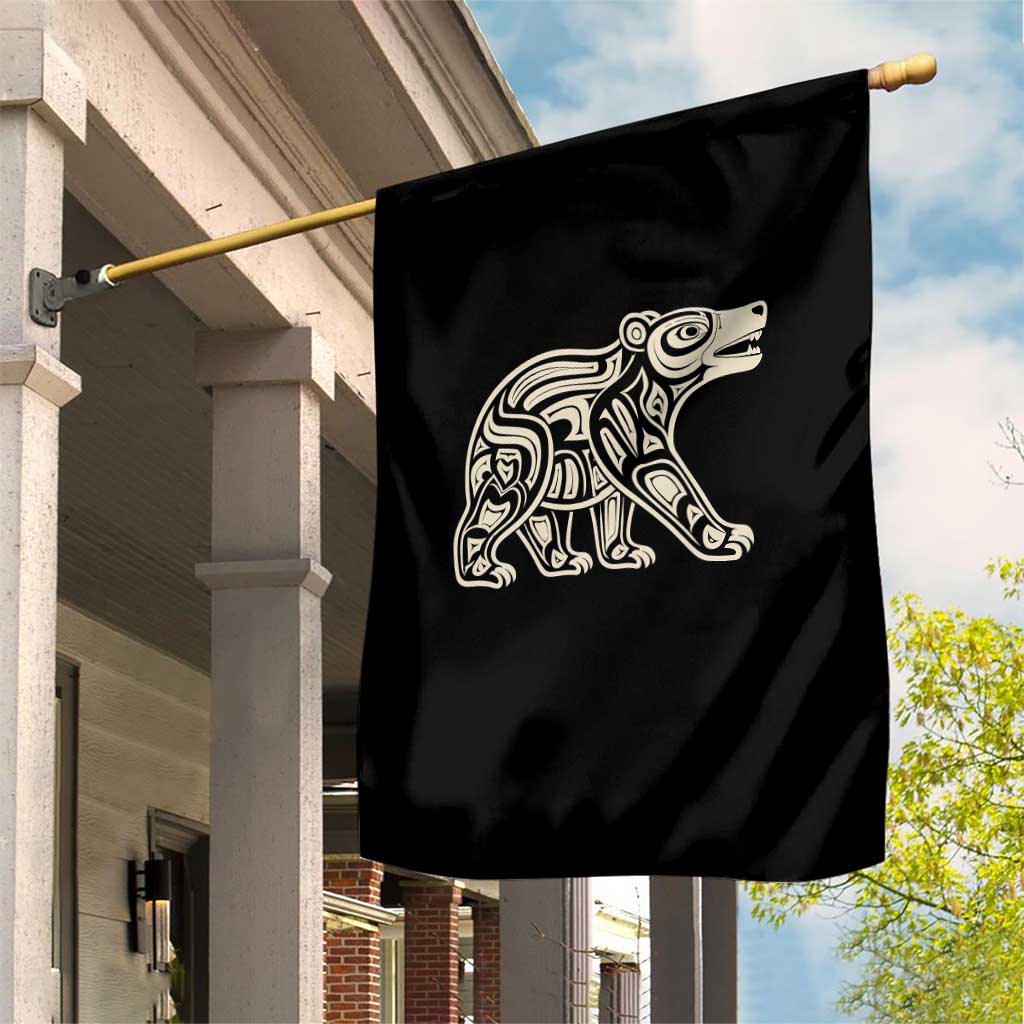 Bear Native Formline Art Salish Haida Tlingit Pacific Animal Garden Flag TS14 Print Your Wear