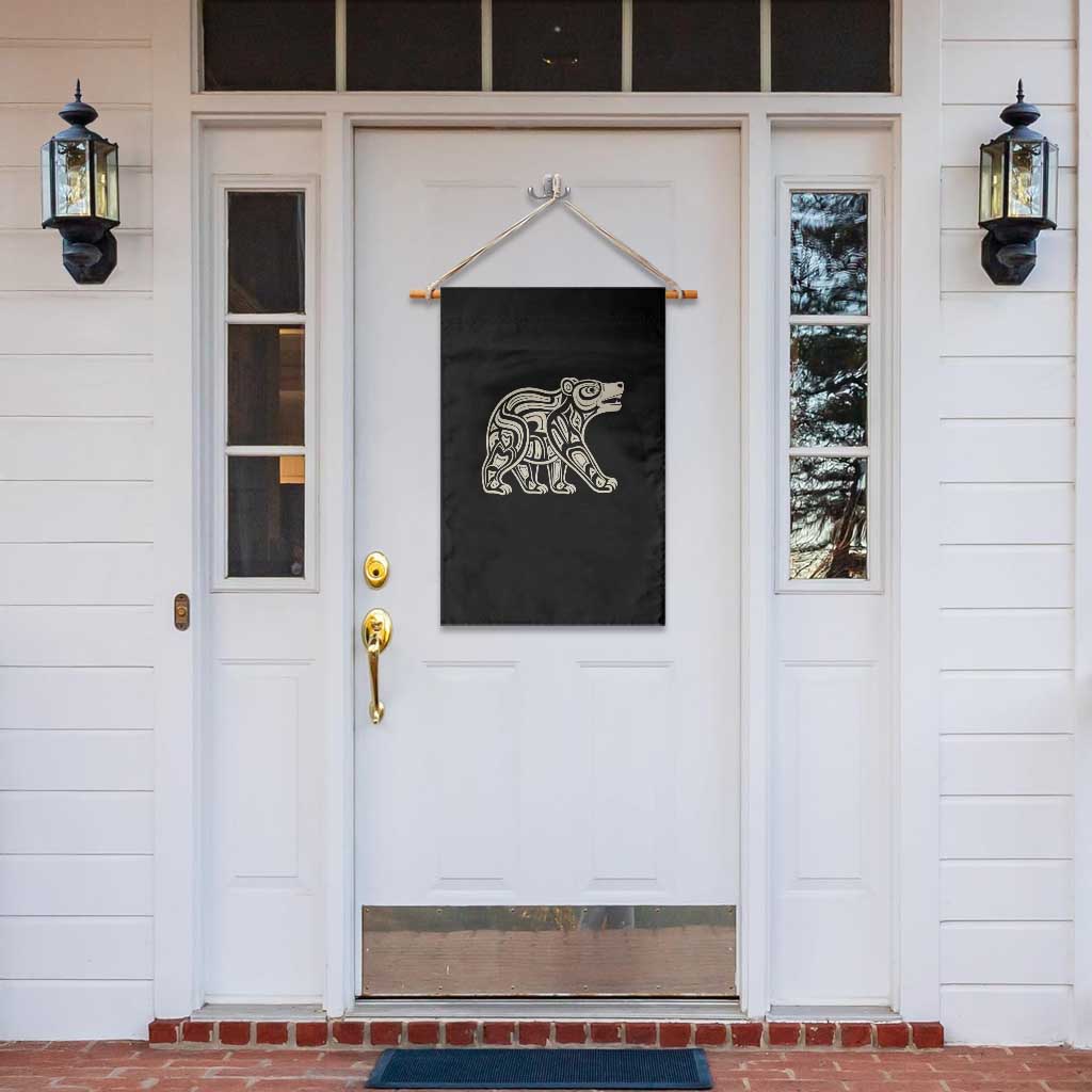 Bear Native Formline Art Salish Haida Tlingit Pacific Animal Garden Flag TS14 Print Your Wear