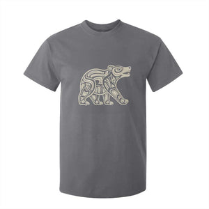 Bear Native Formline Art Salish Haida Tlingit Pacific Animal T Shirt For Kid TS14 Charcoal Print Your Wear