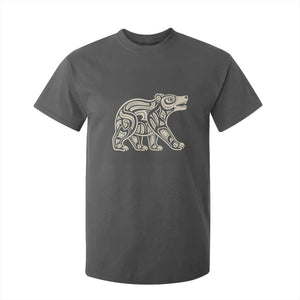 Bear Native Formline Art Salish Haida Tlingit Pacific Animal T Shirt For Kid TS14 Dark Heather Print Your Wear