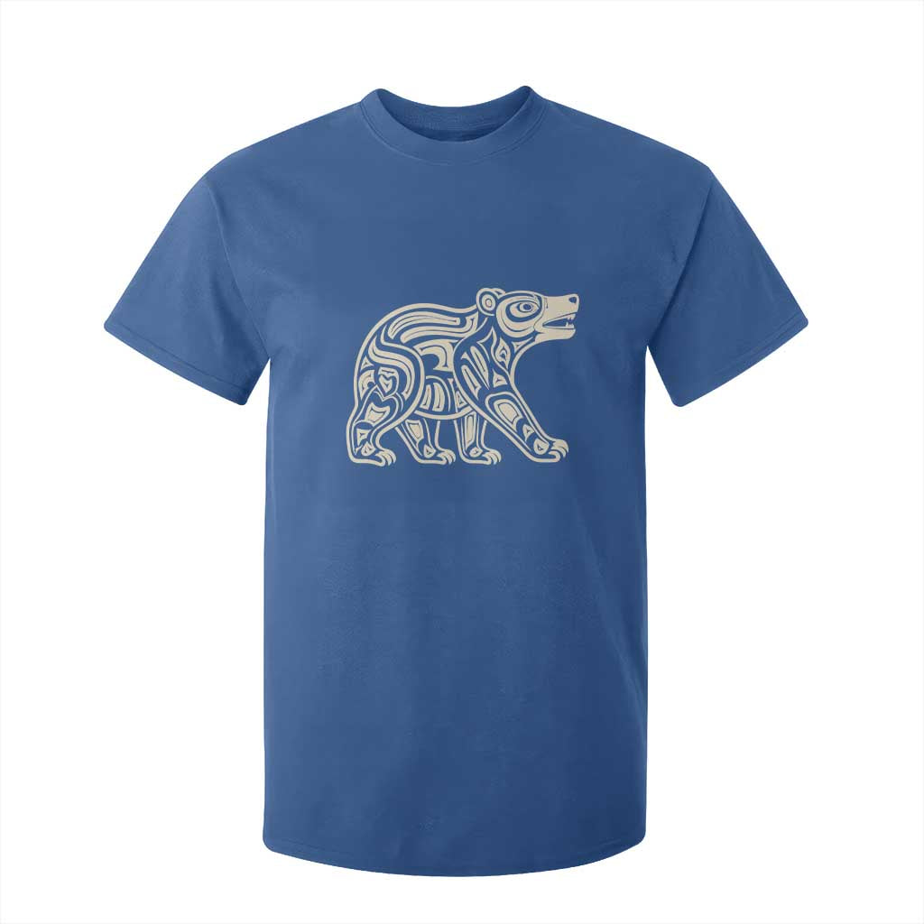 Bear Native Formline Art Salish Haida Tlingit Pacific Animal T Shirt For Kid TS14 Royal Blue Print Your Wear