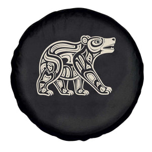 Bear Native Formline Art Salish Haida Tlingit Pacific Animal Spare Tire Cover TS14 Print Your Wear